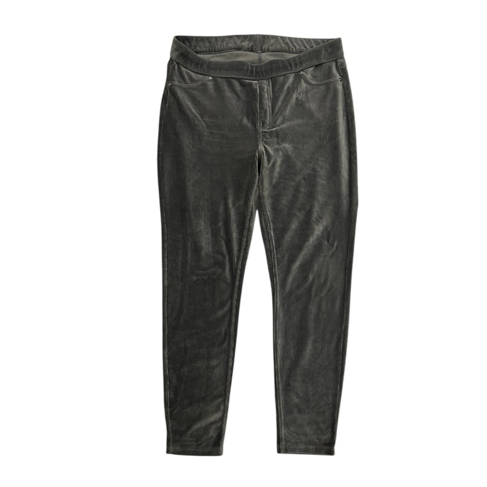 Simply Vera Wang Grey Pull On Corduroy Leggings Size Large